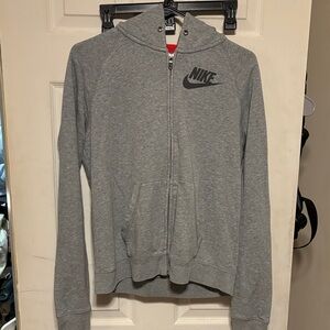 Nike Heather Gray Full-Zip Hoodie